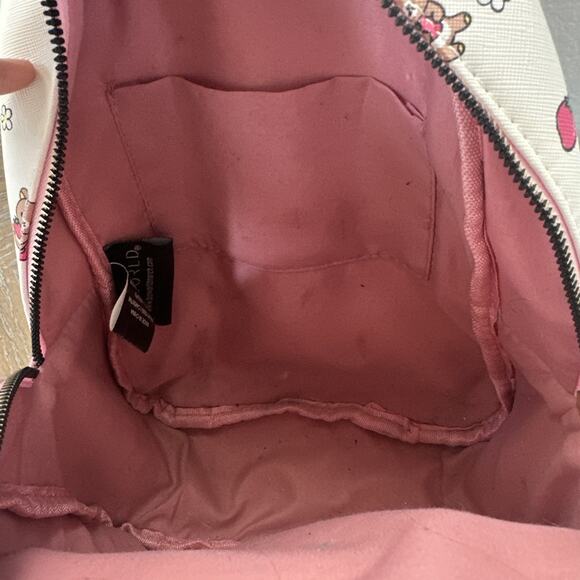 Rilakkuma Mini Backpack Teddy Bear Strawberry White Pink San-X Bioworld Small - Picture 9 of 16